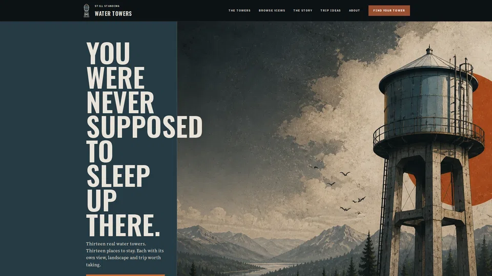 Homepage snapshot at launch