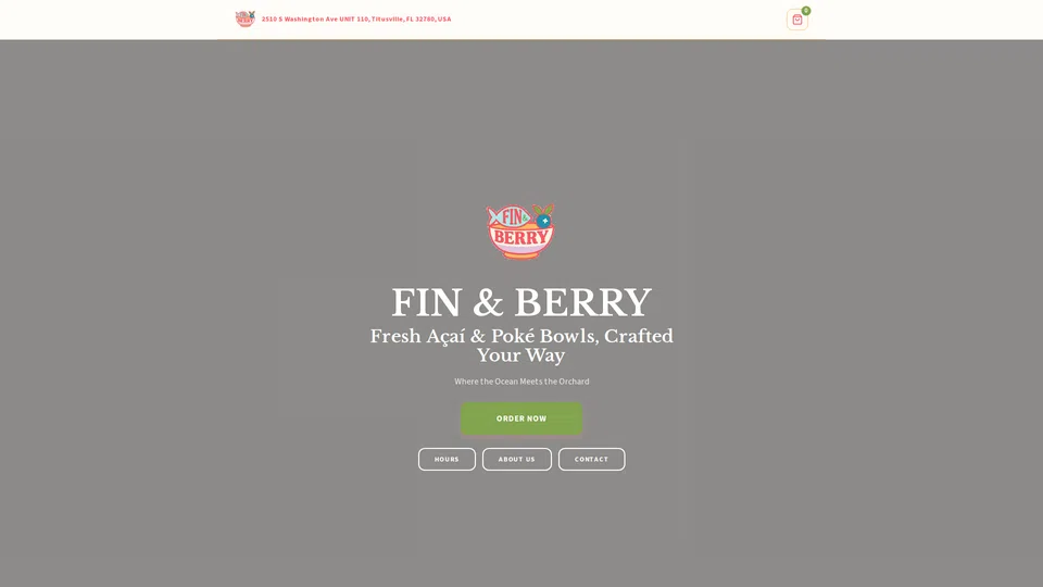 Homepage snapshot at launch