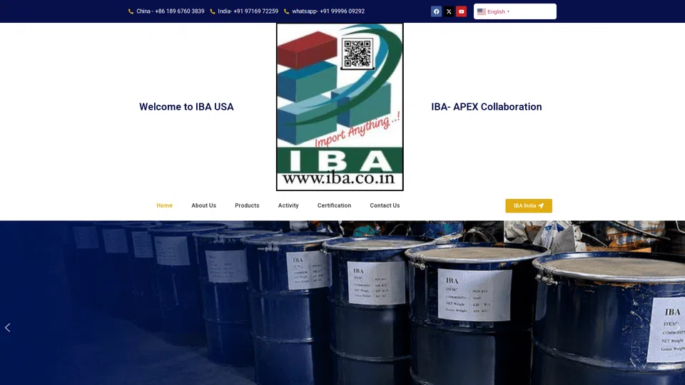 Homepage snapshot at launch