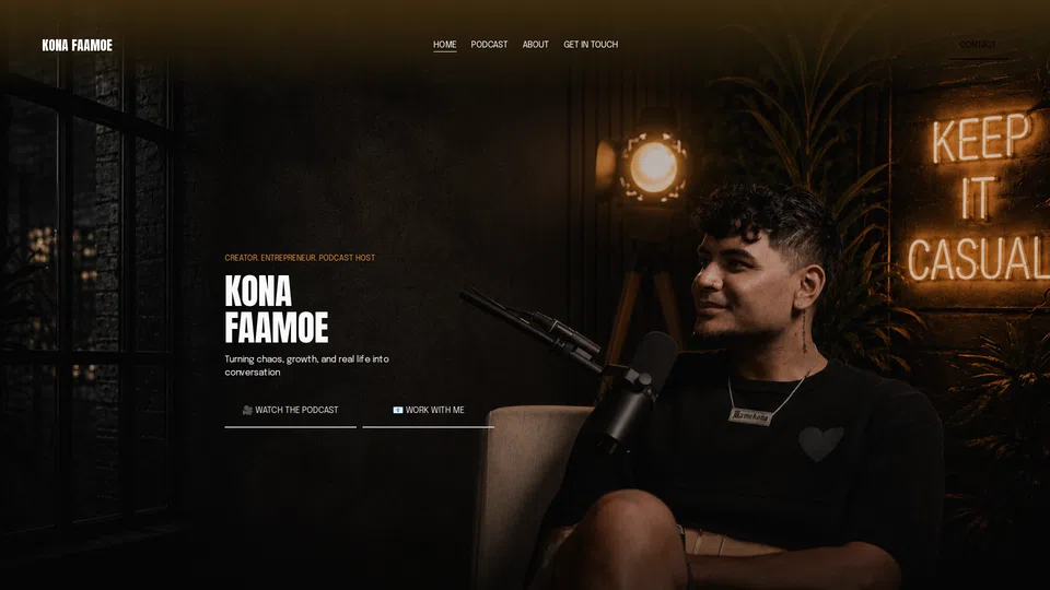 Homepage snapshot at launch