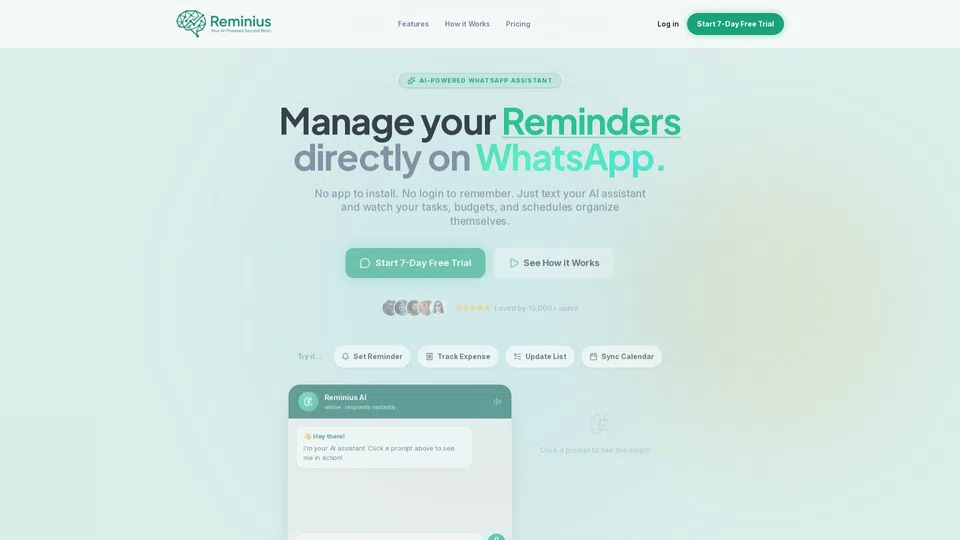 Homepage snapshot at launch