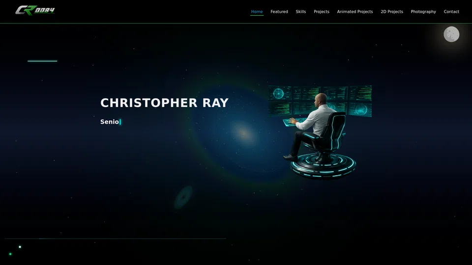 Homepage snapshot at launch