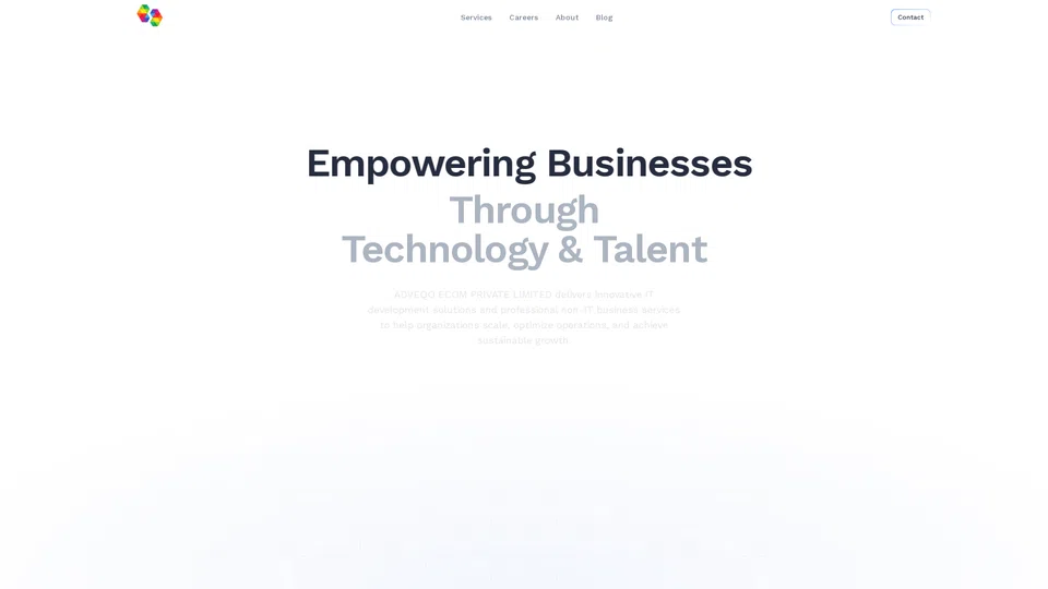 Homepage snapshot at launch