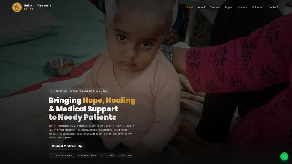 Homepage snapshot at launch