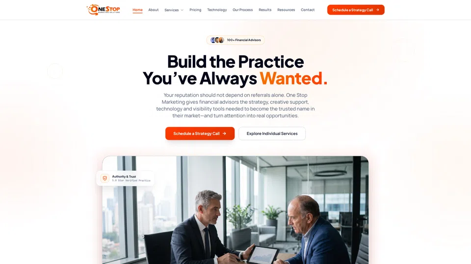 Homepage snapshot at launch