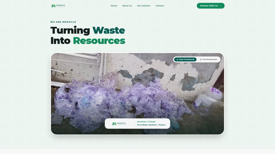 Homepage snapshot at launch