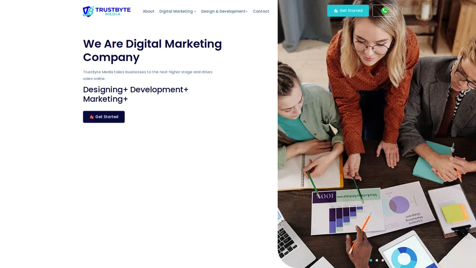 Homepage snapshot at launch