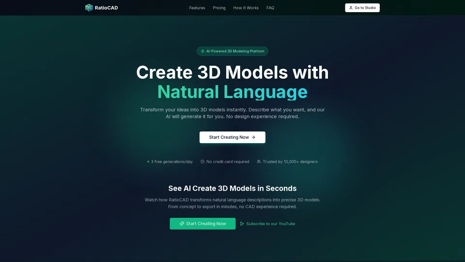 Homepage snapshot at launch