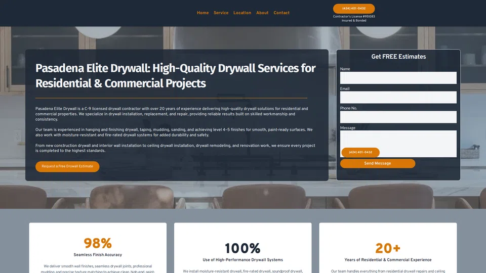 Homepage snapshot at launch
