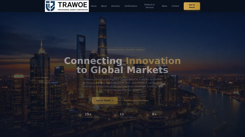 Homepage snapshot at launch
