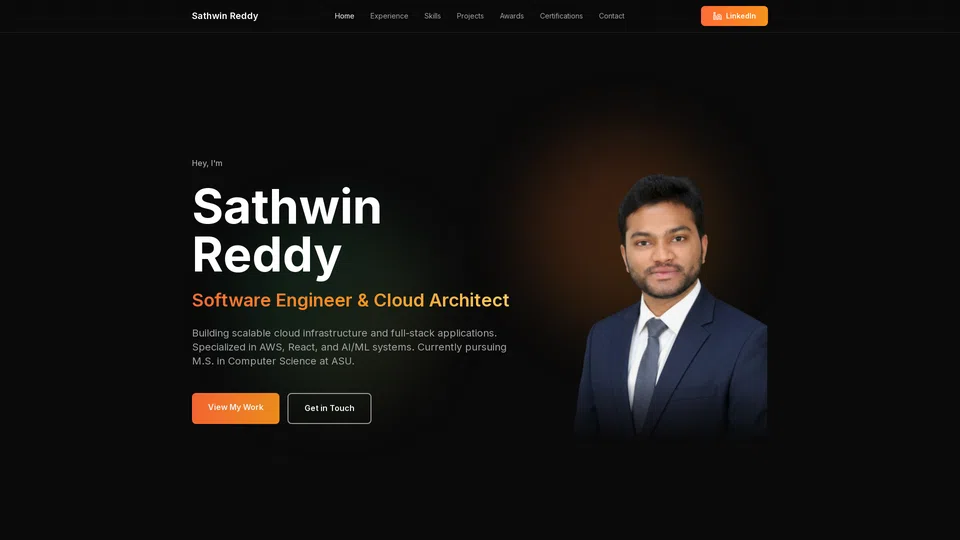 Homepage snapshot at launch