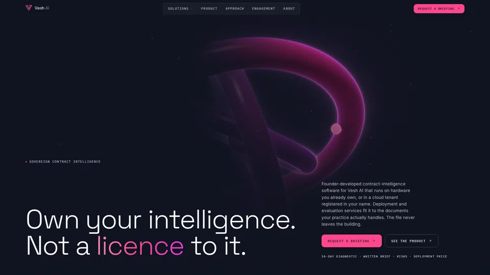 Homepage snapshot at launch
