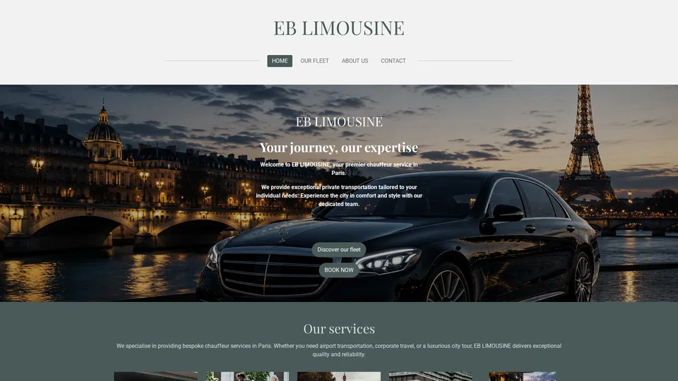 Homepage snapshot at launch