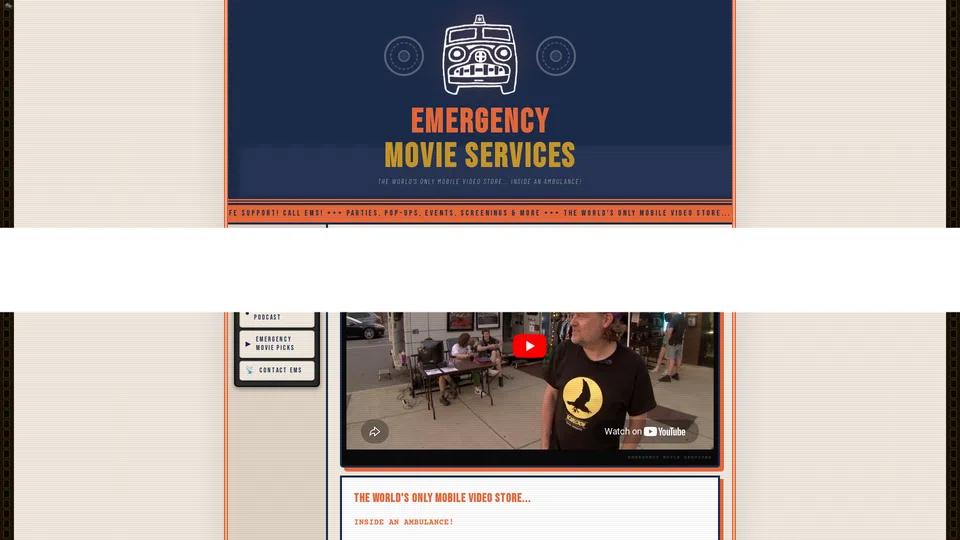Homepage snapshot at launch