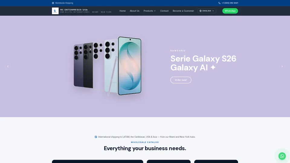 Homepage snapshot at launch