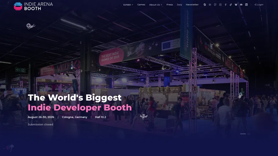 Homepage snapshot at launch