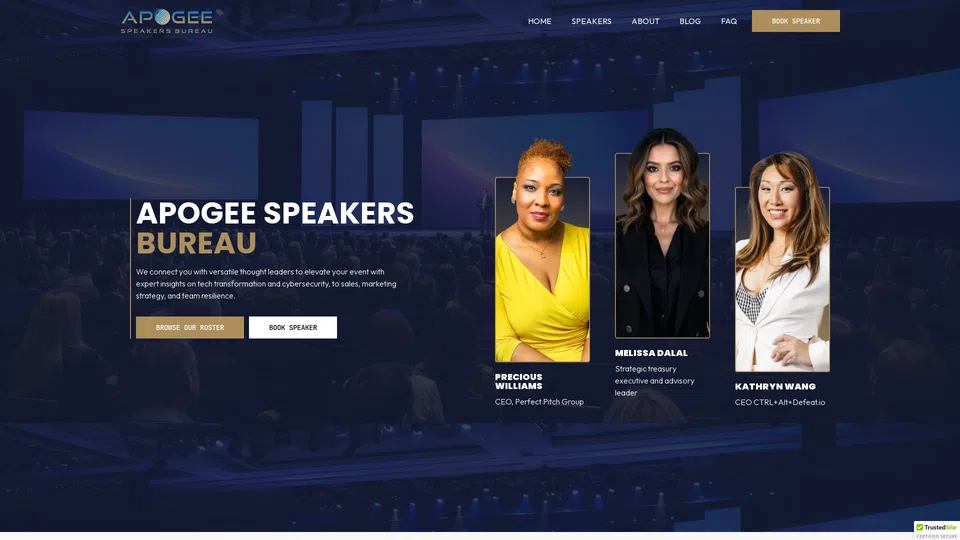 Homepage snapshot at launch