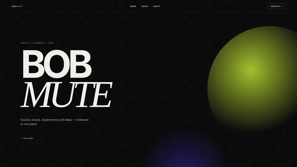 Homepage snapshot at launch
