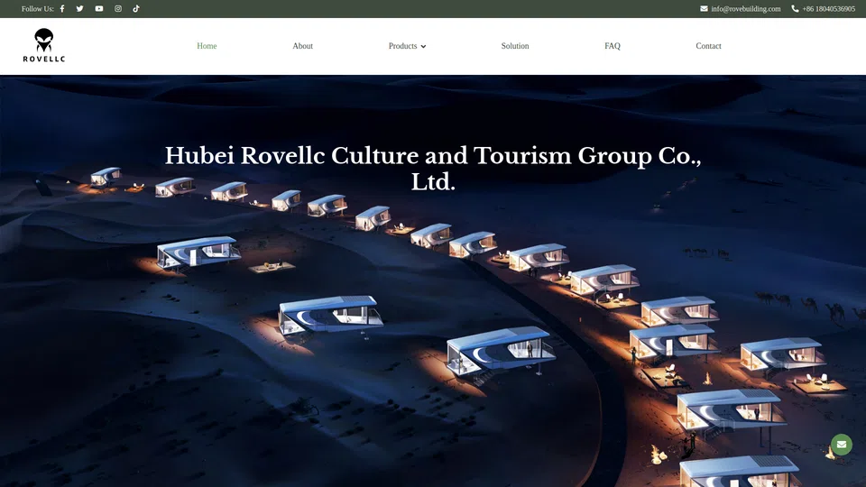 Homepage snapshot at launch