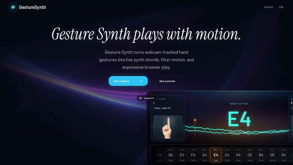 Homepage snapshot at launch