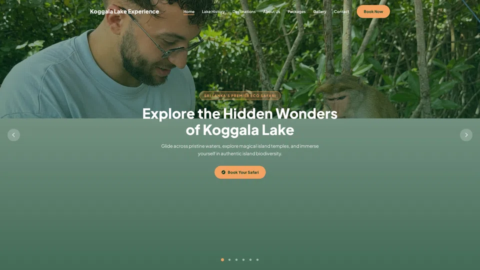 Homepage snapshot at launch
