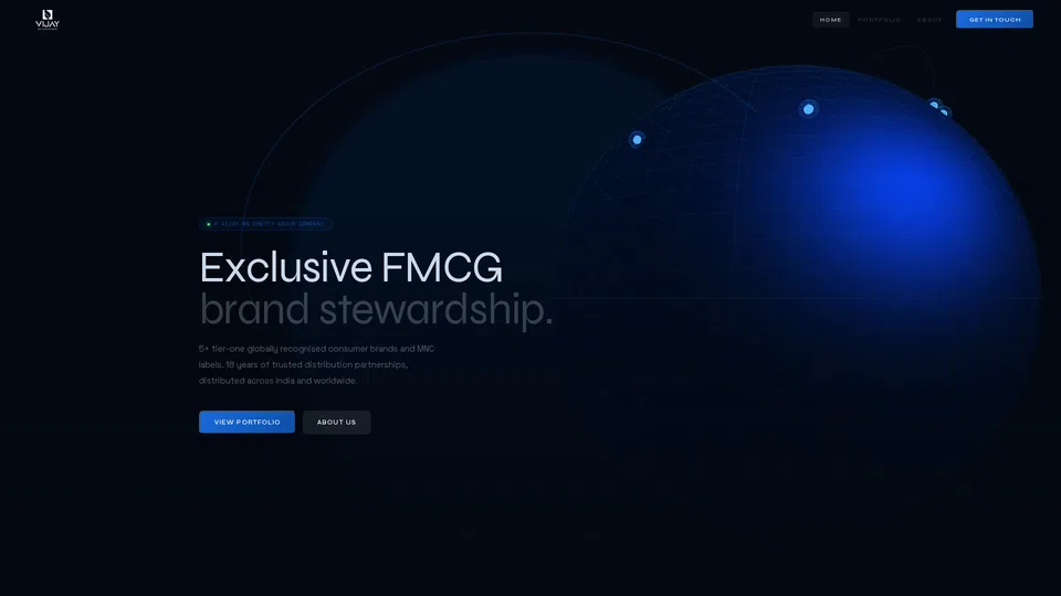 Homepage snapshot at launch