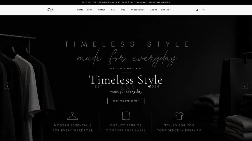 Homepage snapshot at launch