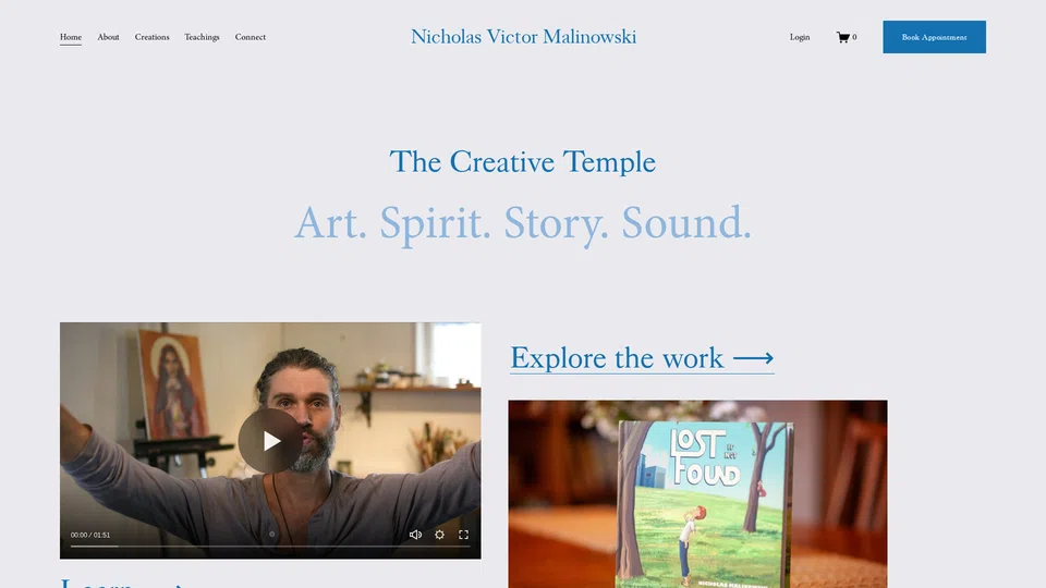 Homepage snapshot at launch