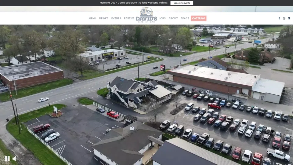 Homepage snapshot at launch