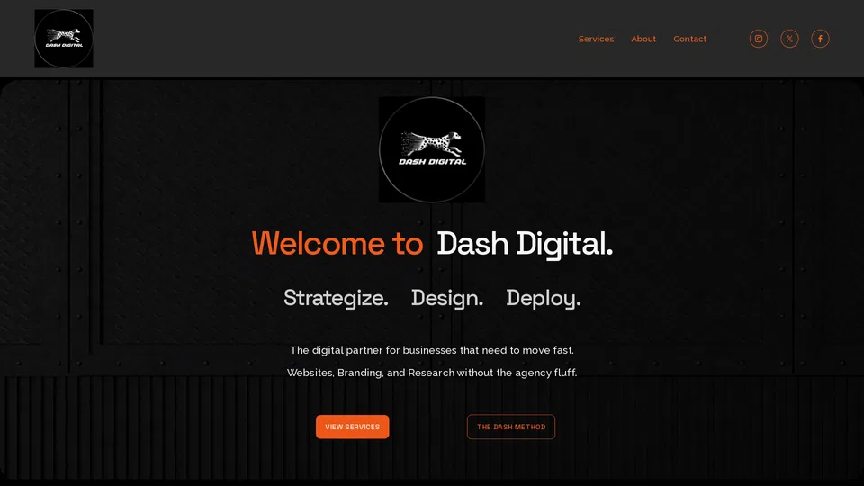Homepage snapshot at launch