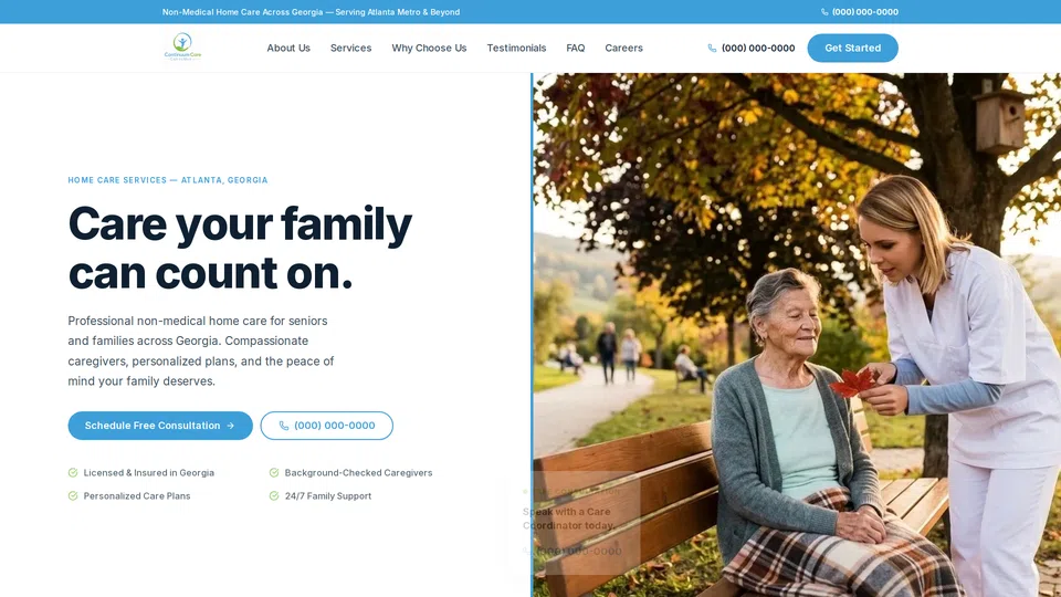 Homepage snapshot at launch