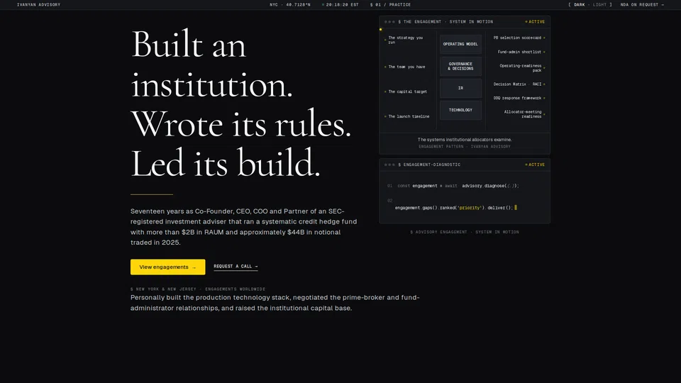 Homepage snapshot at launch
