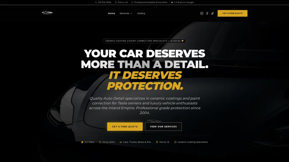 Homepage snapshot at launch
