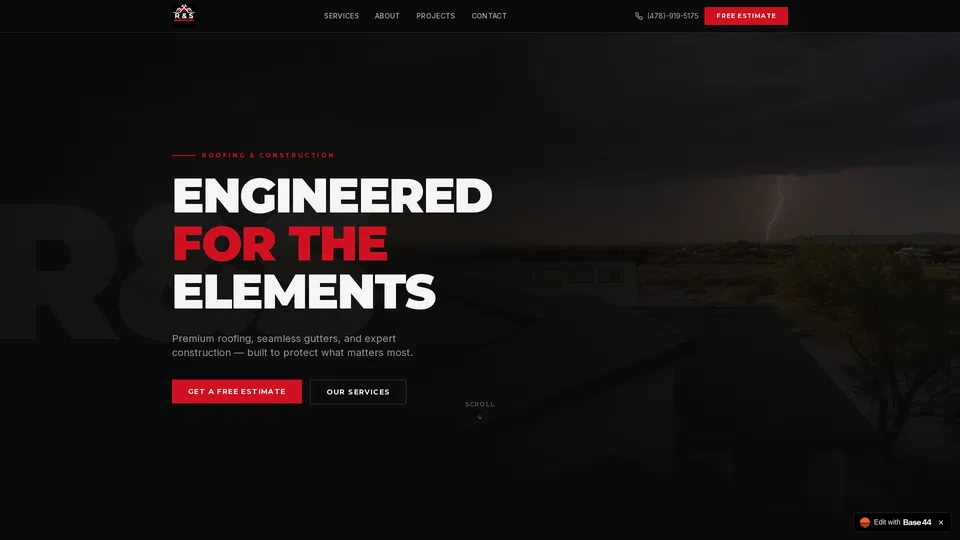 Homepage snapshot at launch