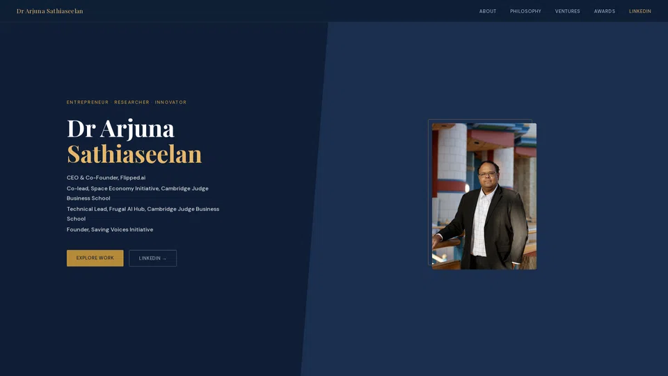 Homepage snapshot at launch