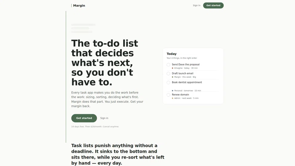 Homepage snapshot at launch