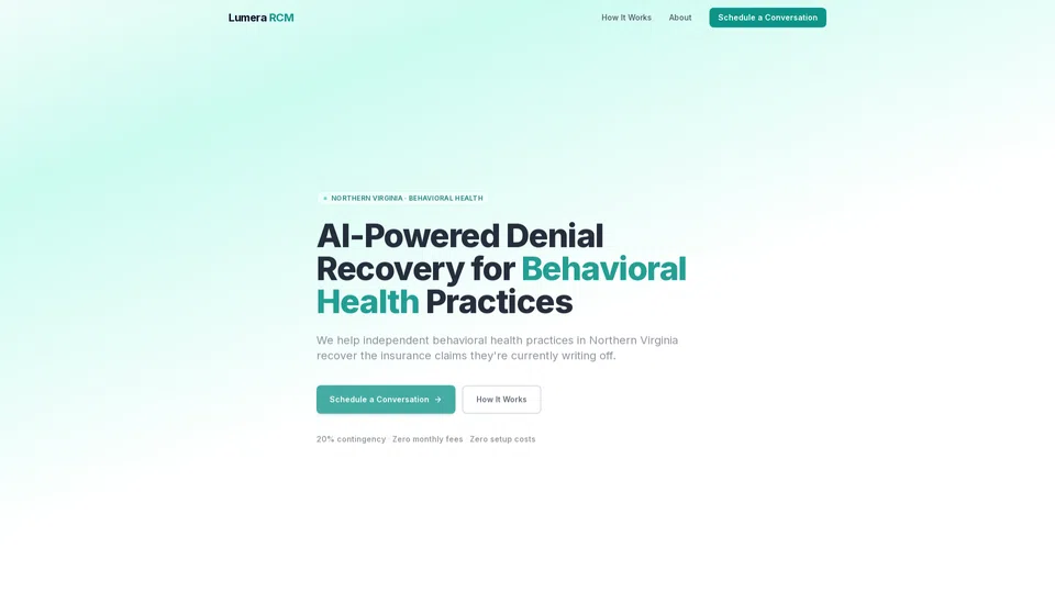 Homepage snapshot at launch