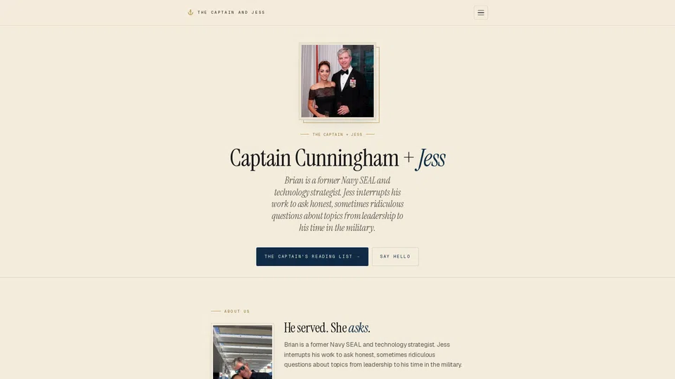 Homepage snapshot at launch