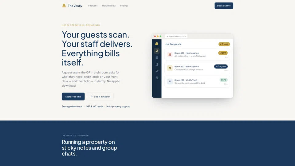 Homepage snapshot at launch