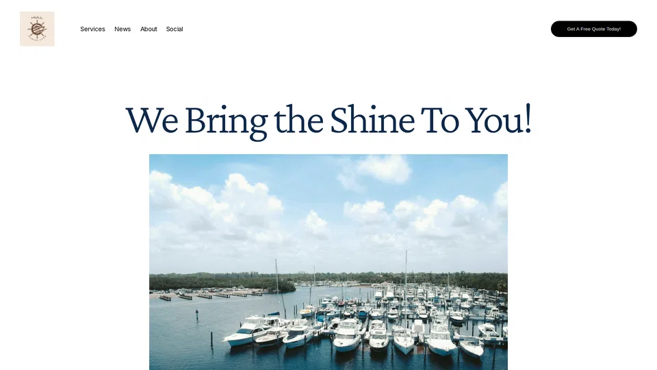 Homepage snapshot at launch