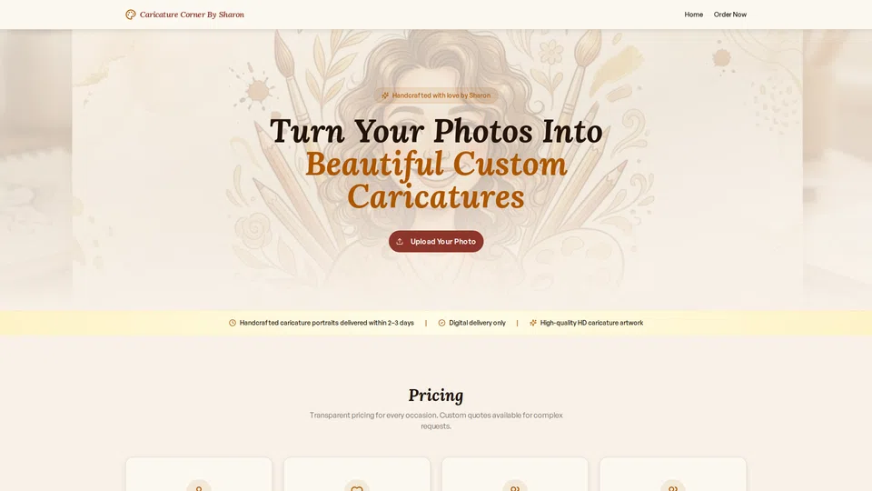 Homepage snapshot at launch