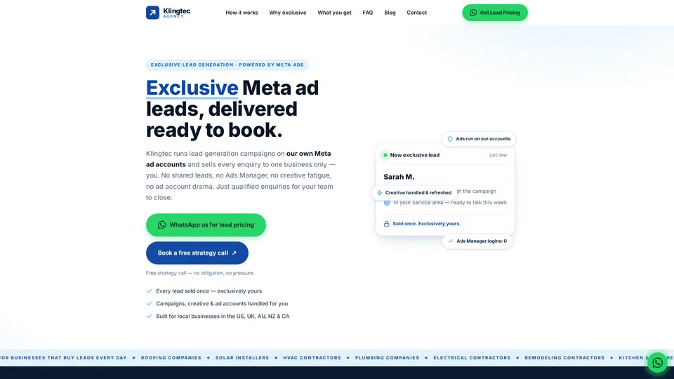 Homepage snapshot at launch