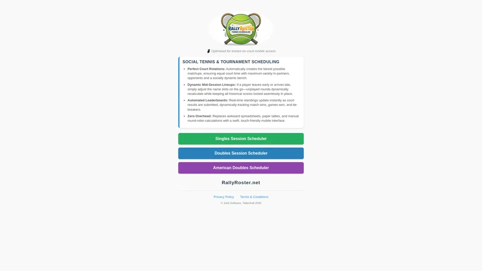 Homepage snapshot at launch