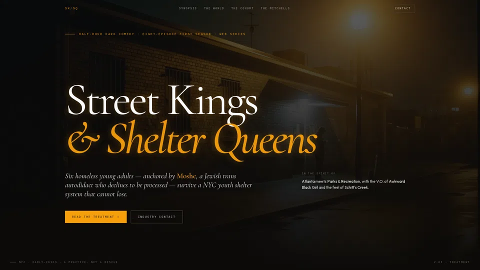 Homepage snapshot at launch