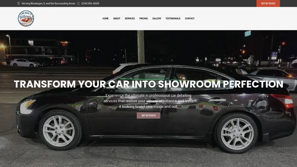 Homepage snapshot at launch