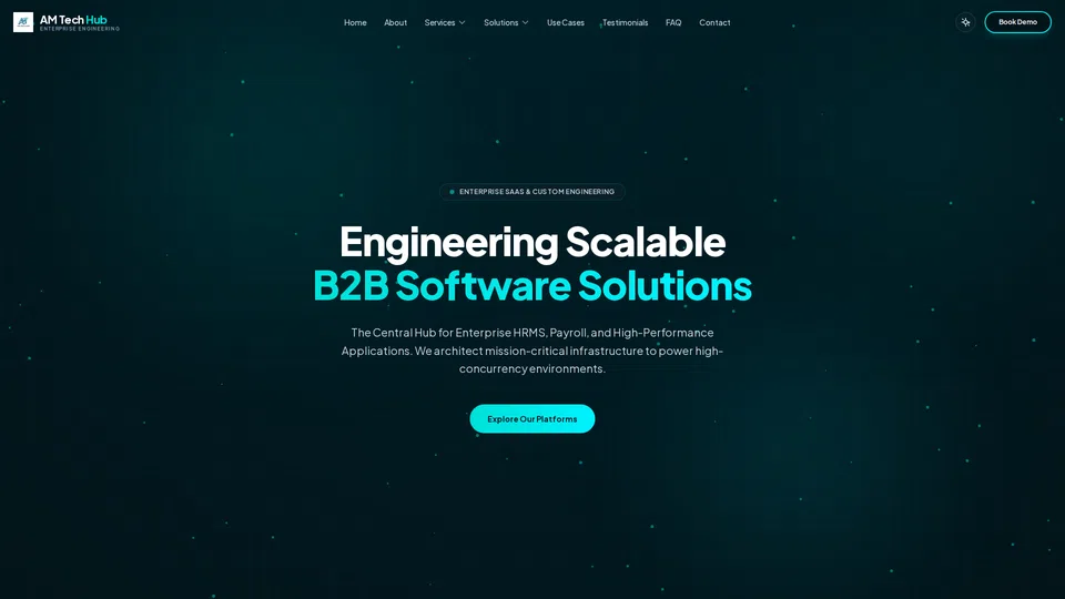 Homepage snapshot at launch