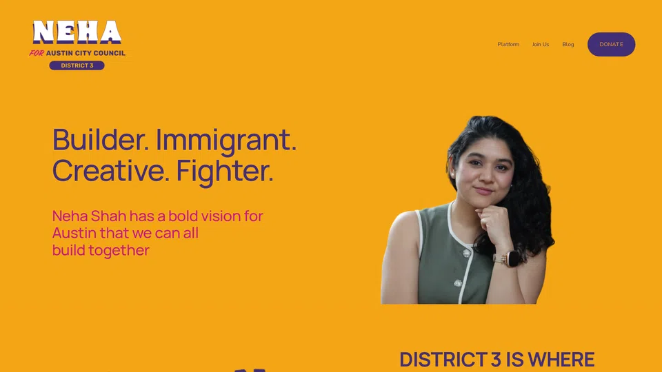 Homepage snapshot at launch