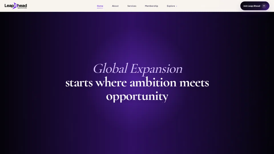 Homepage snapshot at launch