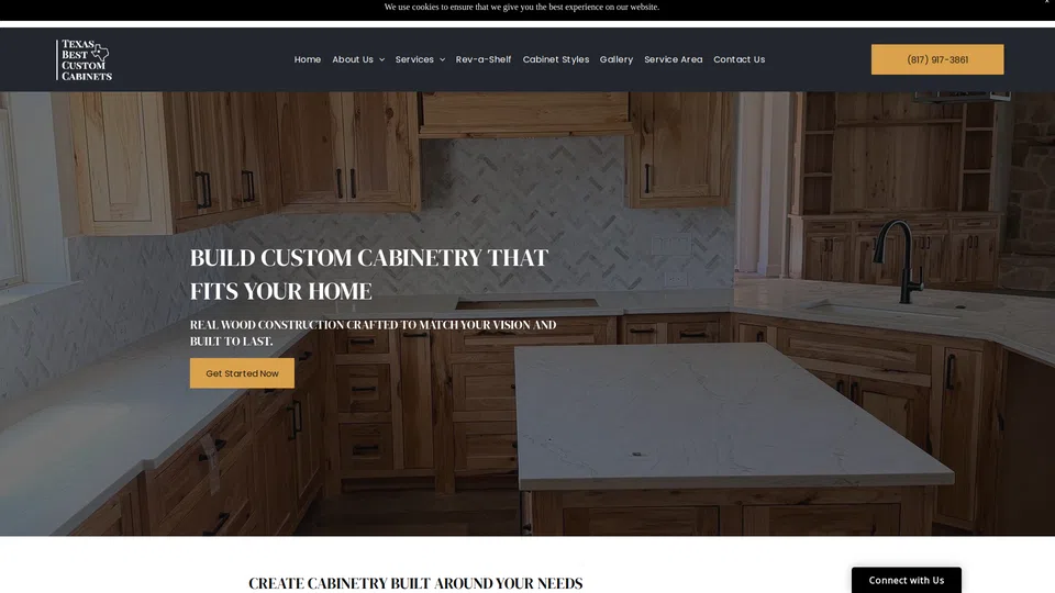 Homepage snapshot at launch