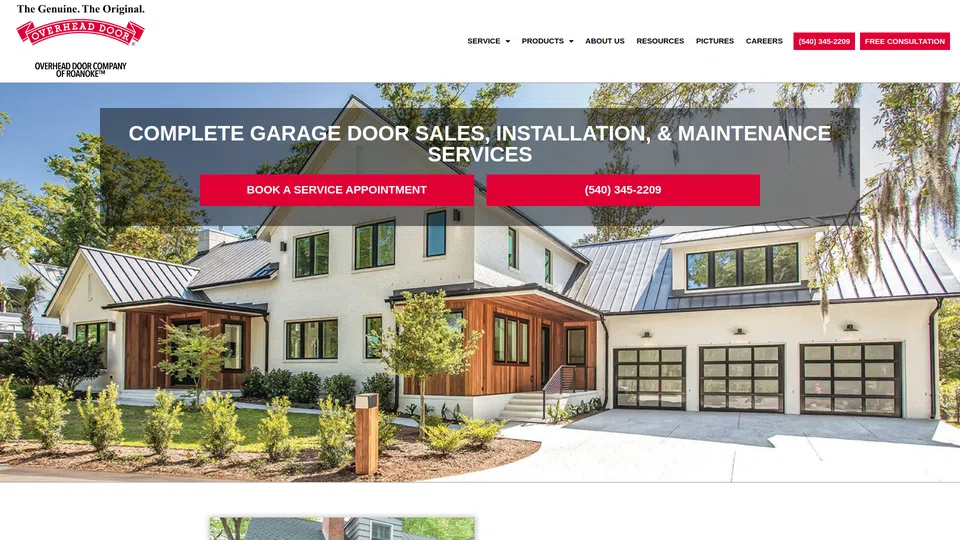 Homepage snapshot at launch